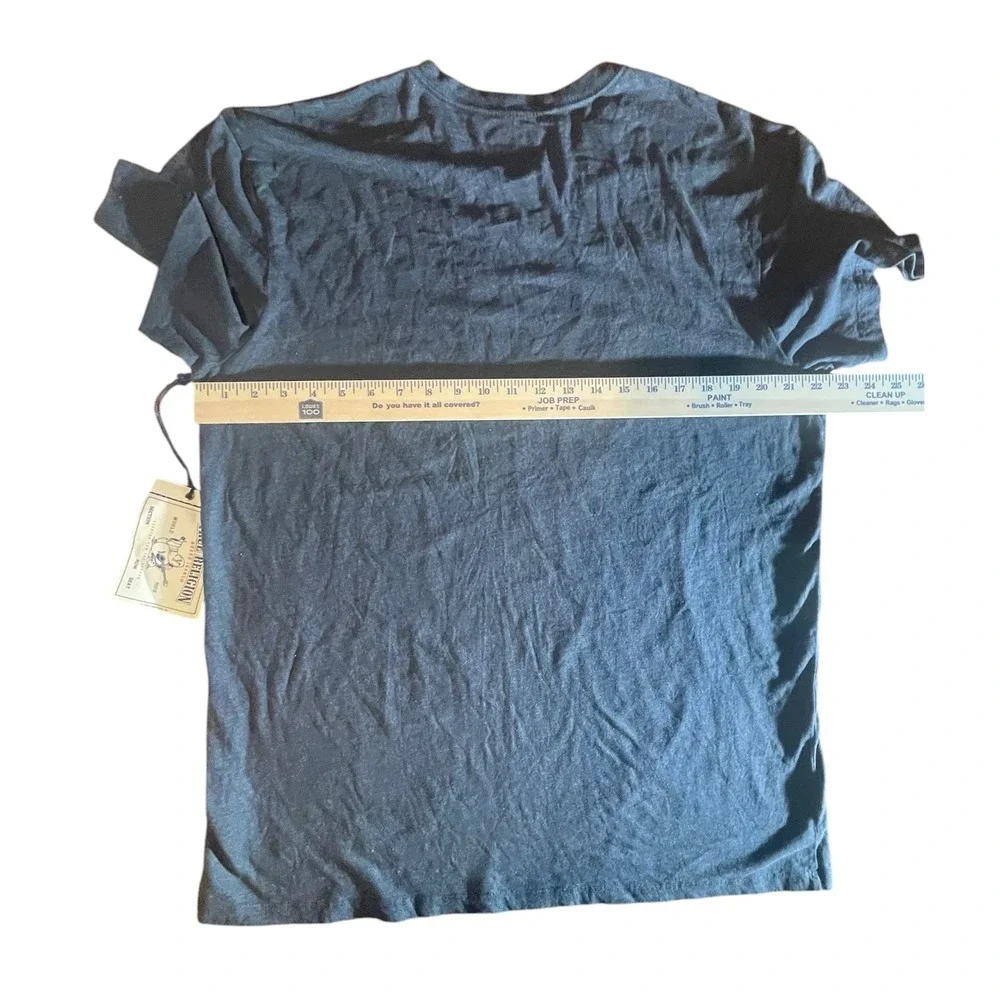 True Religion Mens Black Cracked TRUE Graphic V-Neck T-Shirt XXL New‎ NWT